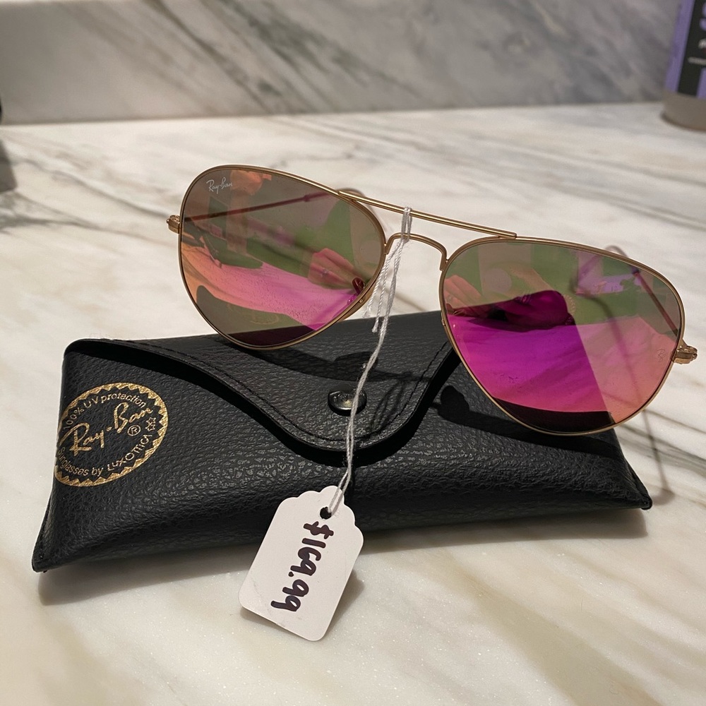 Pink Ray Ban Aviators NWT